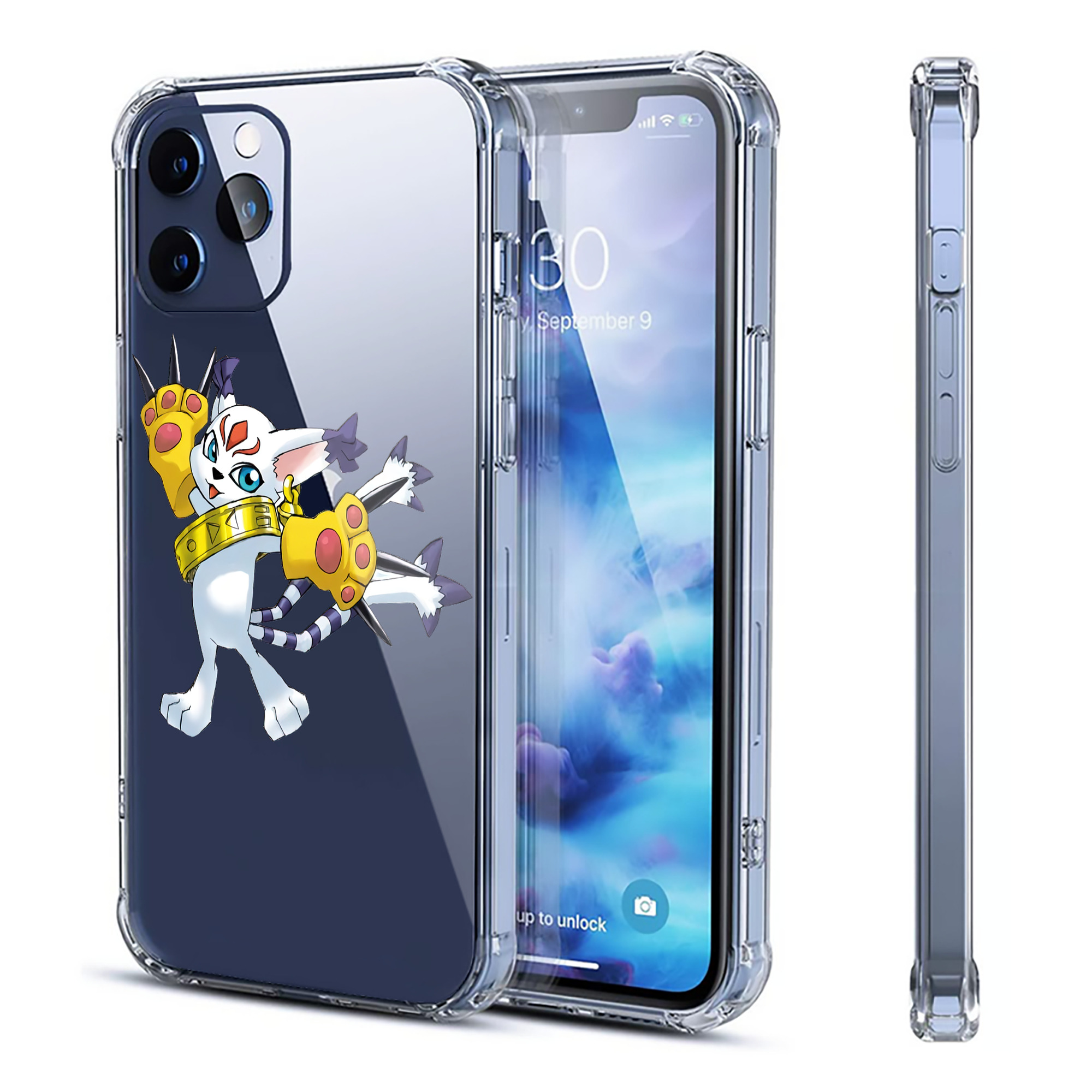 （画像用） Digimon デジタルモンスター/デジモン 【iPhone 12シリーズ対応】透明スマホケース（クリアソフトケース）